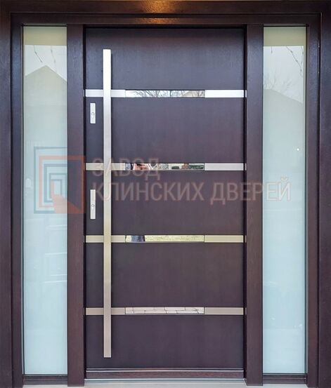 Входная дверь с МДФ со стеклом СТК-123 с МДФ со стеклом СТК-123