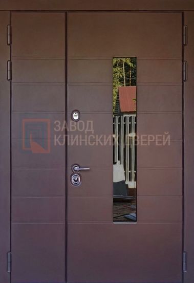 Входная металлическая дверь с МДФ со стеклопакетом с двух сторон СТК-44 с МДФ со стеклопакетом с двух сторон СТК-44